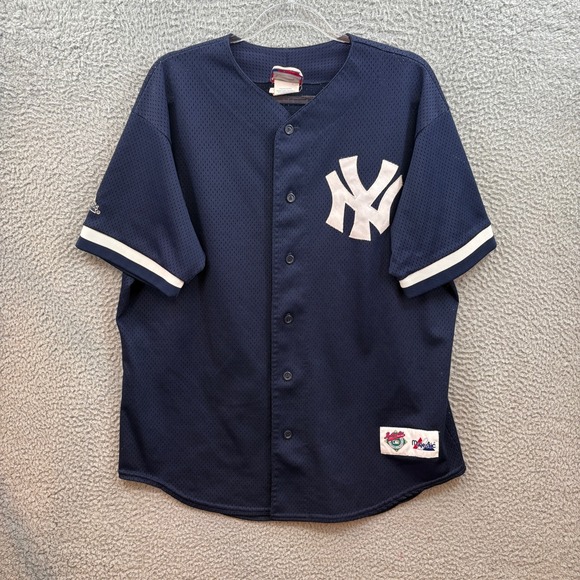 Majestic Other - Vintage New York Yankees Jersey Mens Large Derek Jeter Stitched Made In USA 90s